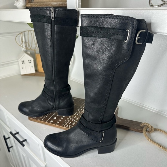 UGG Shoes - UGG Black Over the Knee Boots with Chunky Heel and Simple Design Women’s -Size 7